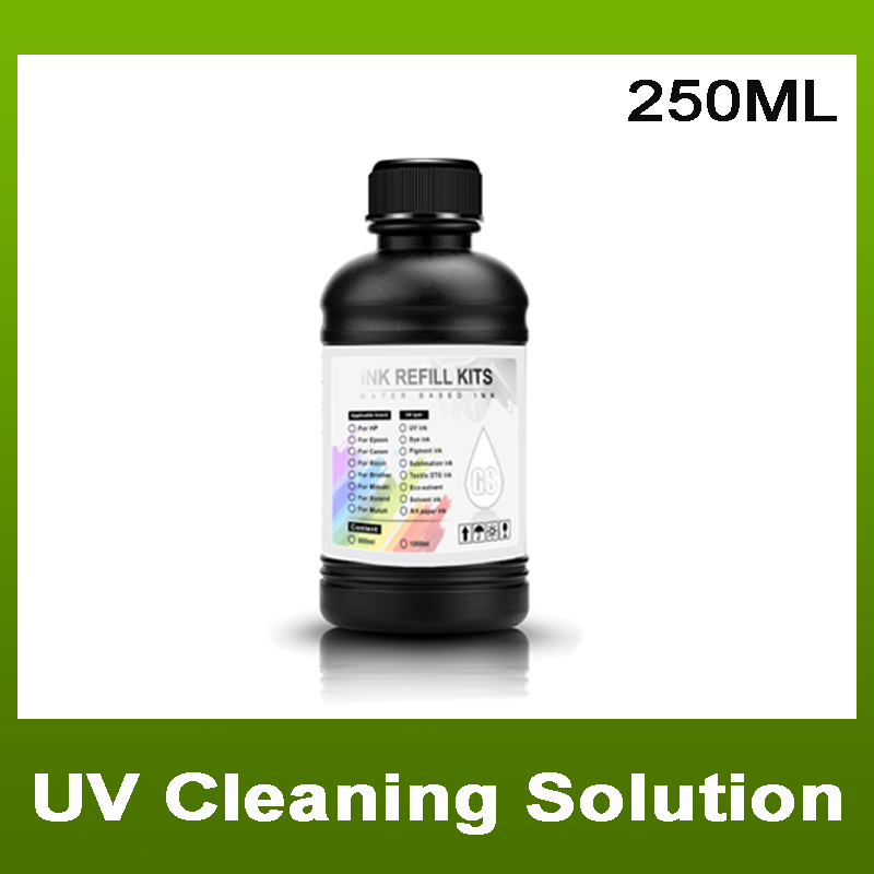 Print Head Cleaning Kit - 250ML UV Ink Cleaning Solution for