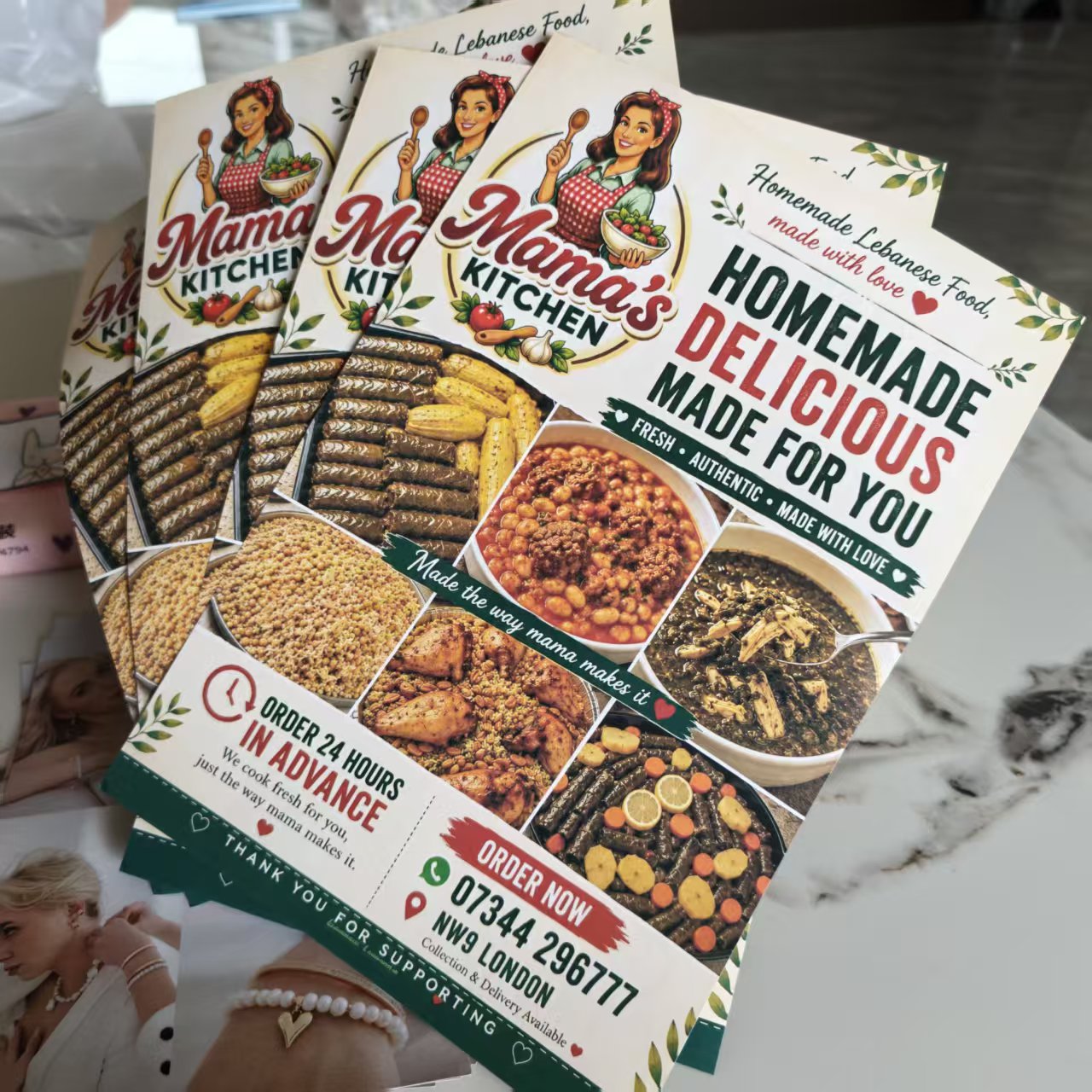 Commercial Flyer Printing - 100/200pcs Customize 157g paper advertising flyers,