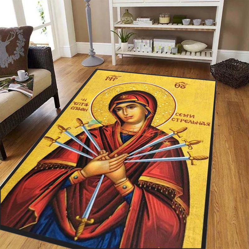 Large Living Room Bedroom Rug  - Commercial Printing Icon review and price